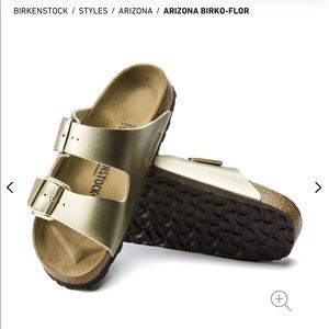 Gold Birkenstock Arizona size 40 / size 9-9.5
